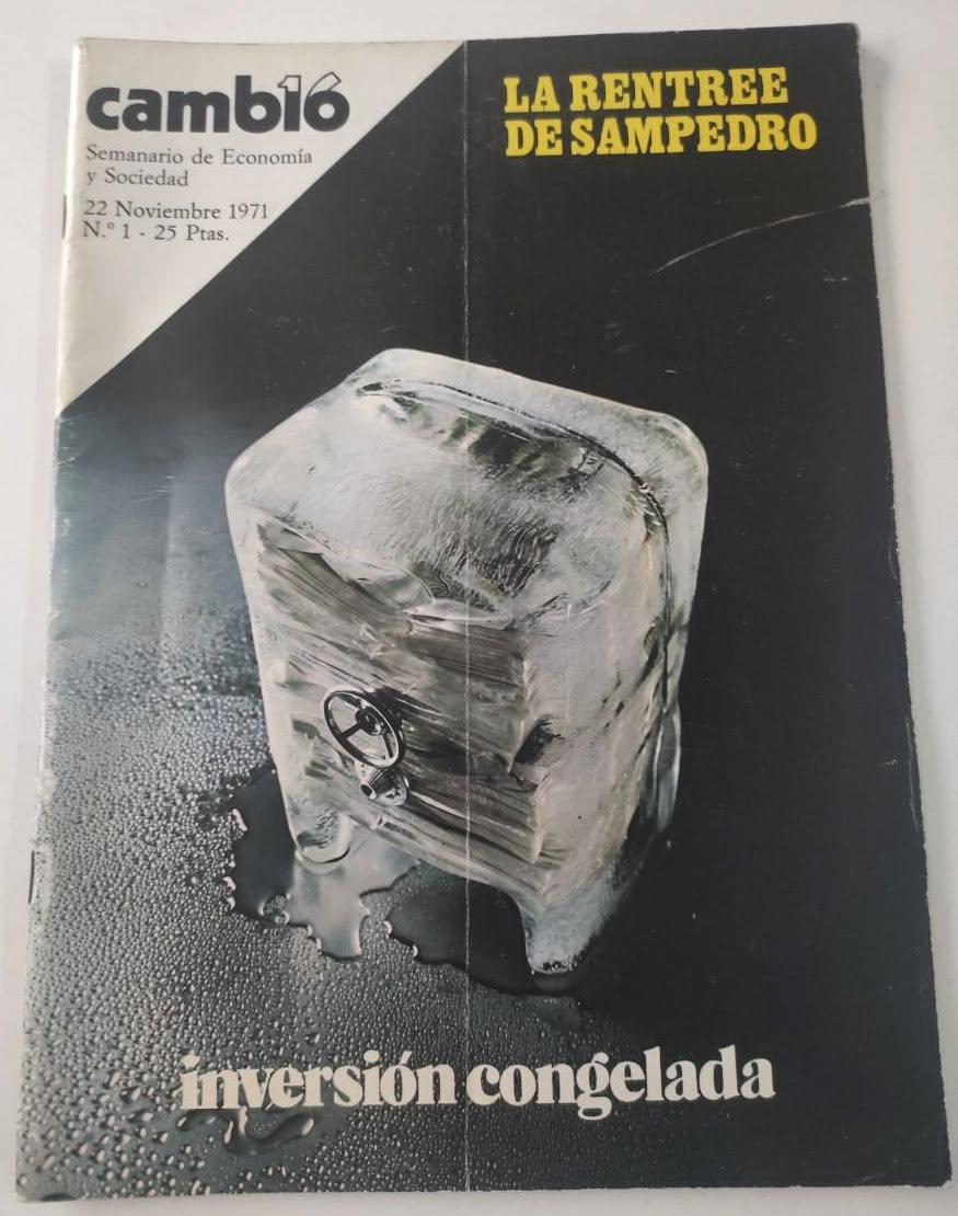 CAMBIO 16 magazine side cover Issue 1  22 November 1971